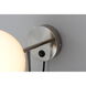Duo LED 6 inch Satin Nickel Sconce Wall Light